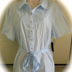 Capacity Unlimited Button Down Shirt Size 1X NWT